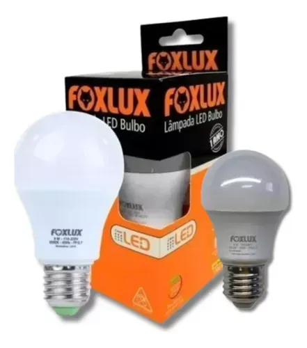 Lampada Led Bulbo 12w 3000k E-27 Foxlux Branco Quente