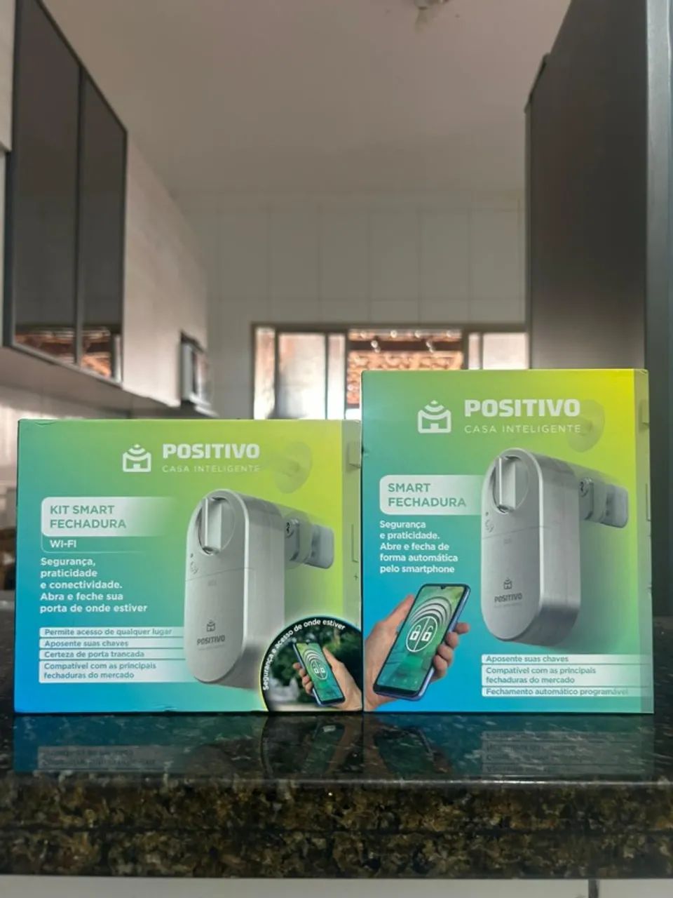 2 Kit Smart Fechadura Wi-fi Positivo Casa Inteligente, Conexão Prata  - Foto 4
