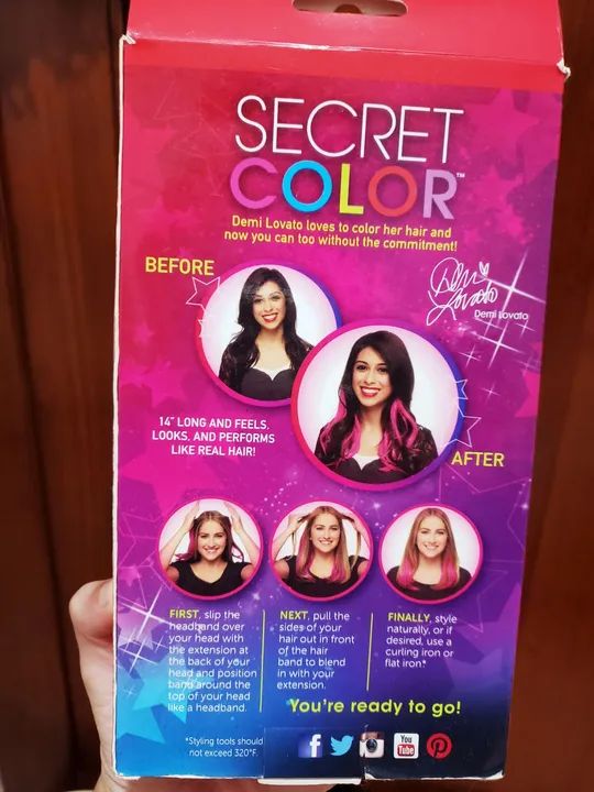 Demi Lovato Extensões de Cabelo Secret Color - Foto 3