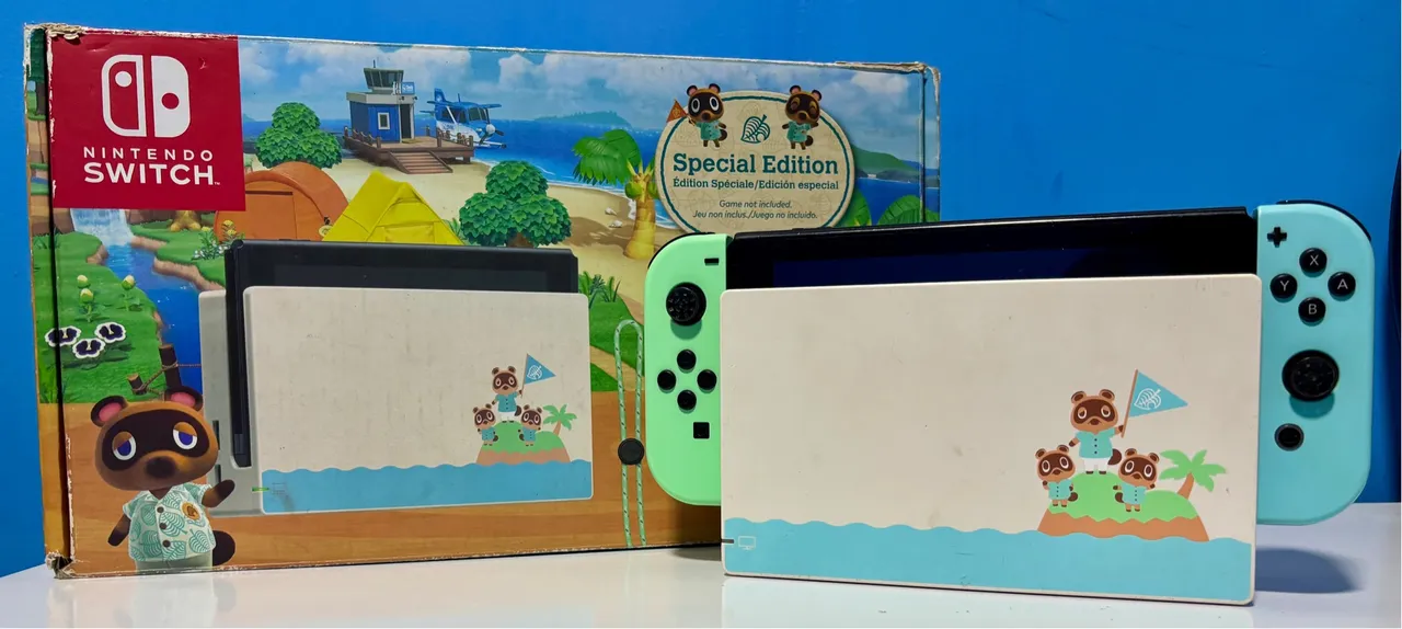 Nintendo Switch Special Edition Animal Crossing * LEIA DESCRIÇÃO