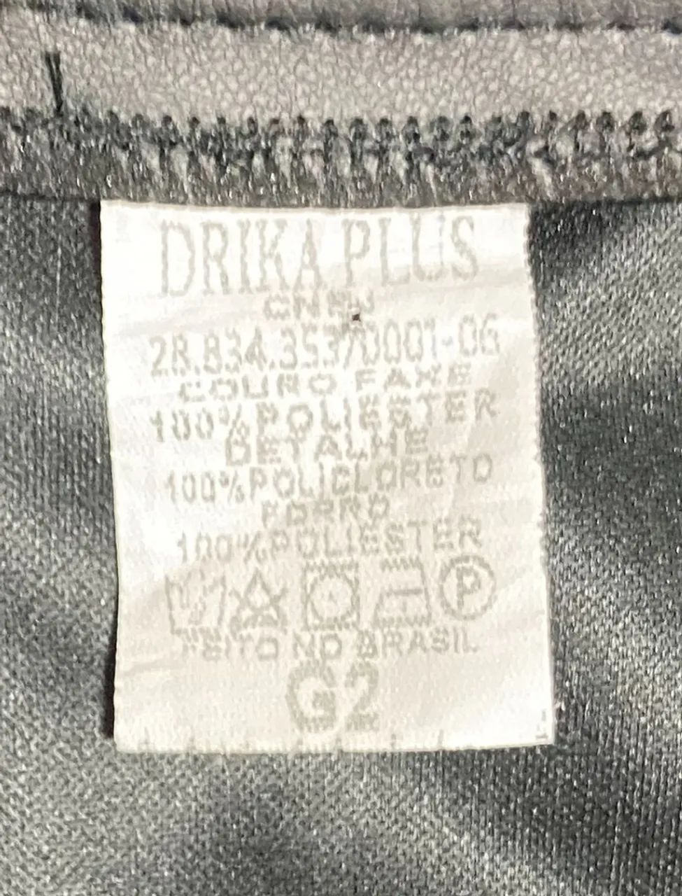 Saia de Couro Sintético Plus Size G2 - (50 ao 52) - Foto 2