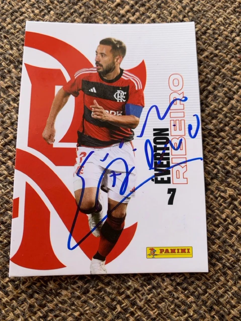 Carta Panini Everton Ribeiro Autografada Card 
