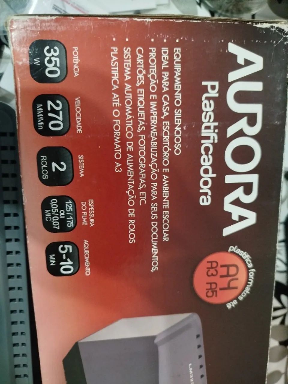 Plastificadora Aurora semi nova - Foto 2