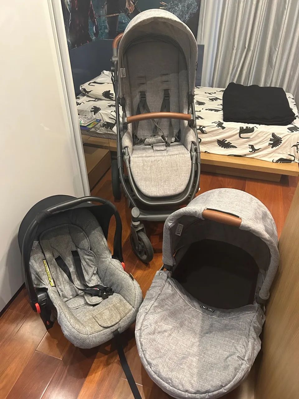 Carrinho de Bebê Bebê Abc desing como 4 - Foto 4