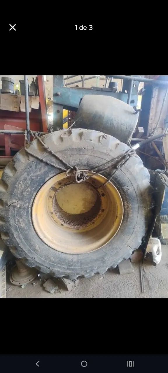 Pneu 17-5 x 25 completo com roda - Foto 2