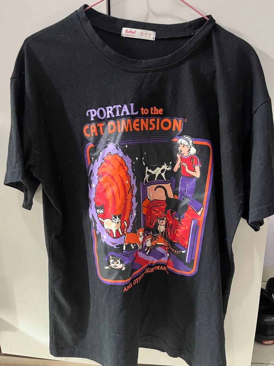 Camiseta Portal Gato Romwe