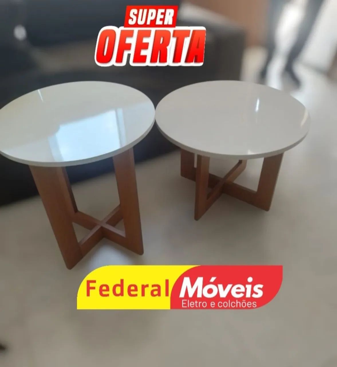 Conjunto de Mesas de Centro - Novo, Moderno e Sofisticado!