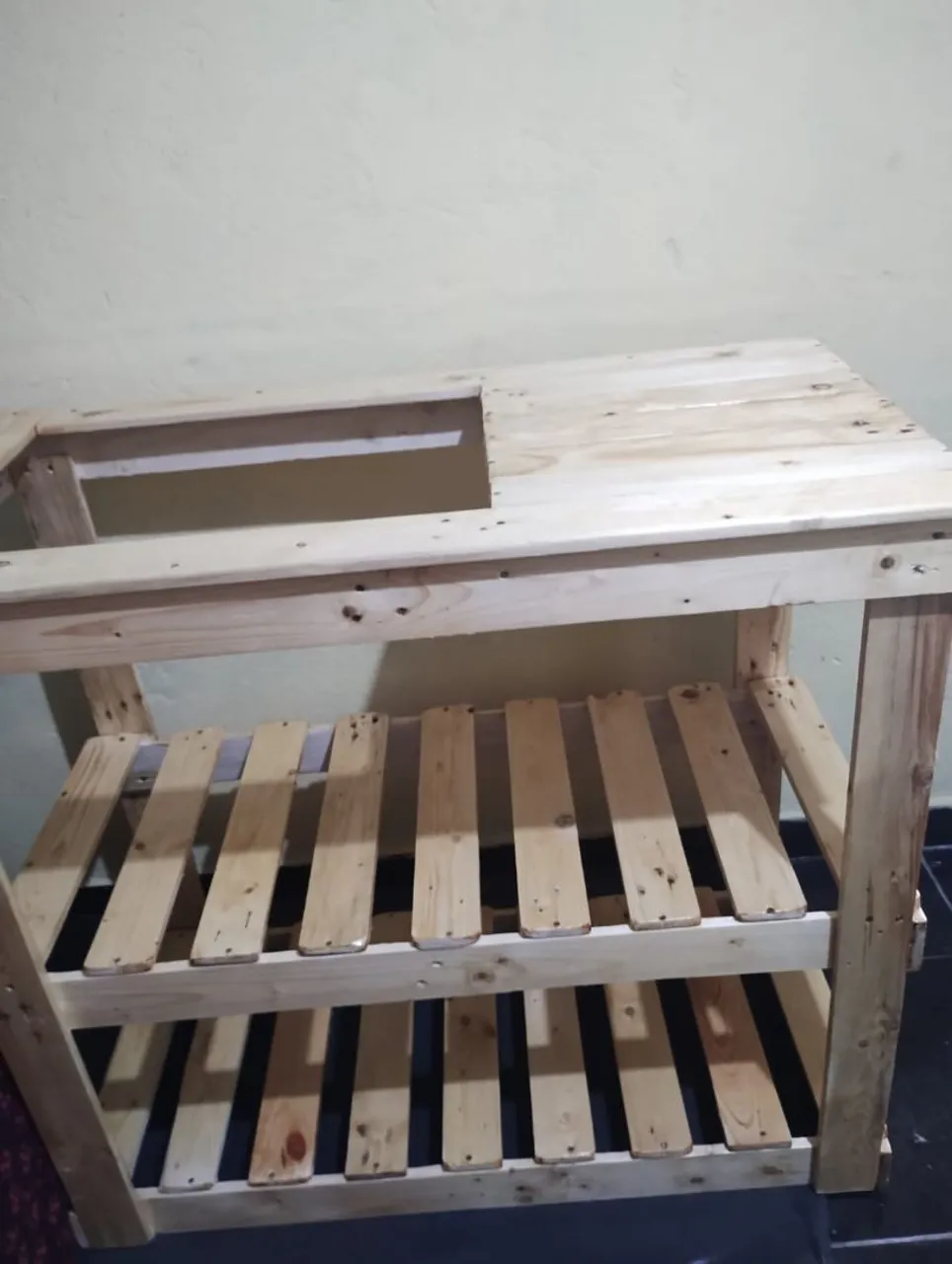 Mesa/Bancada de Madeira para Cozinha