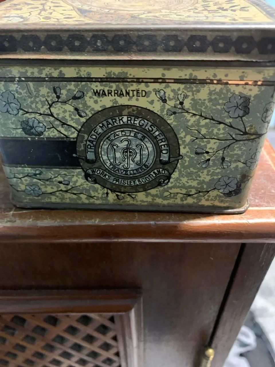 Antiga caixa inglesa raridade metal raro item box rare - Foto 4