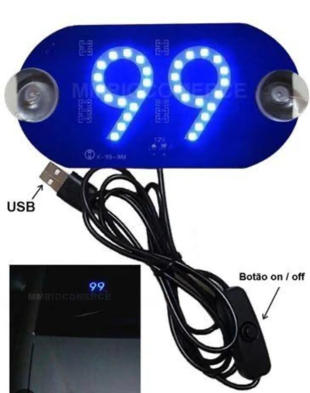 Display LED Numérico - 99 - Foto 2