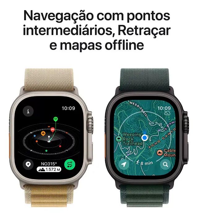 Apple Watch Ultra 2 GPS + Cellular ? Caixa preta de titânio de 49 mm ? Pulseira Oceano pre - Foto 2