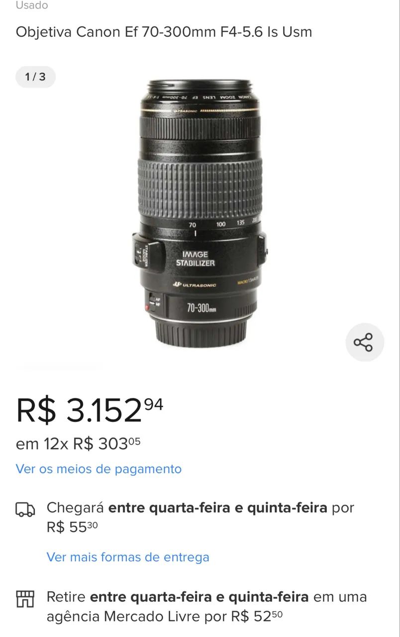 Câmera cânon 60d completa  - Foto 2