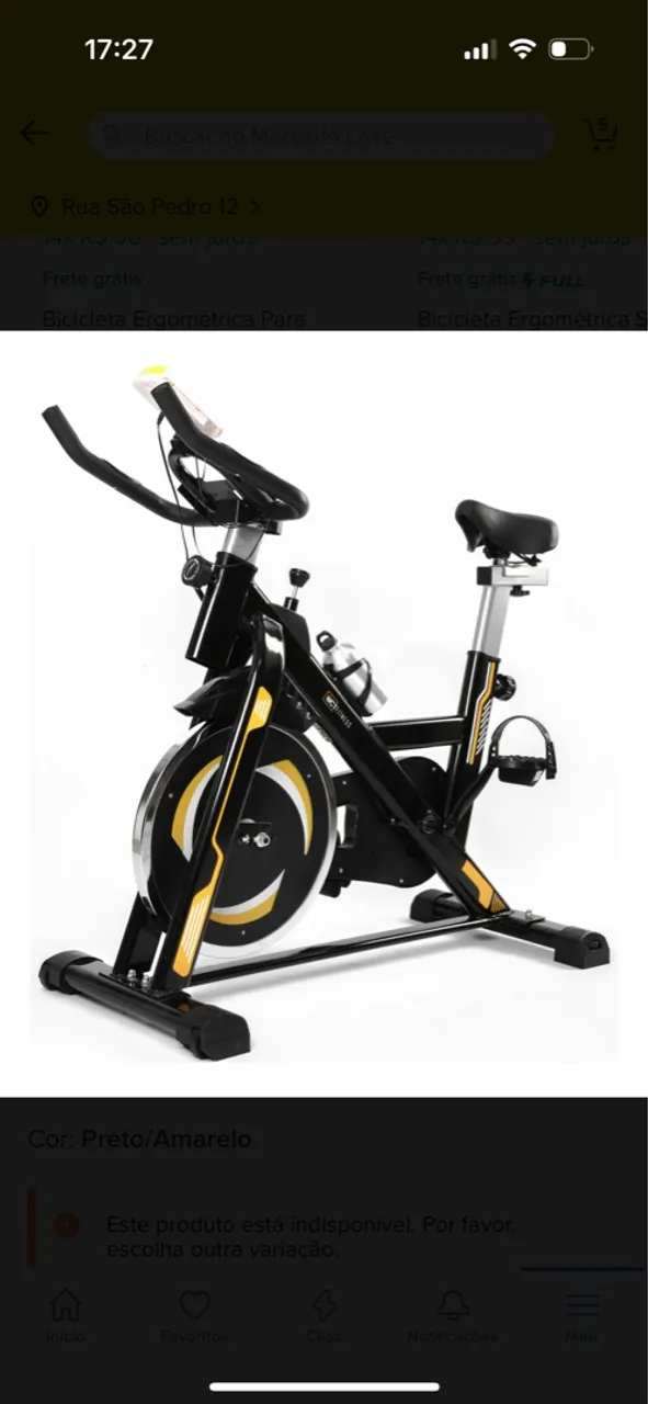 1 mês de uso, Bicicleta Ergométrica WCT Fitness Spinning