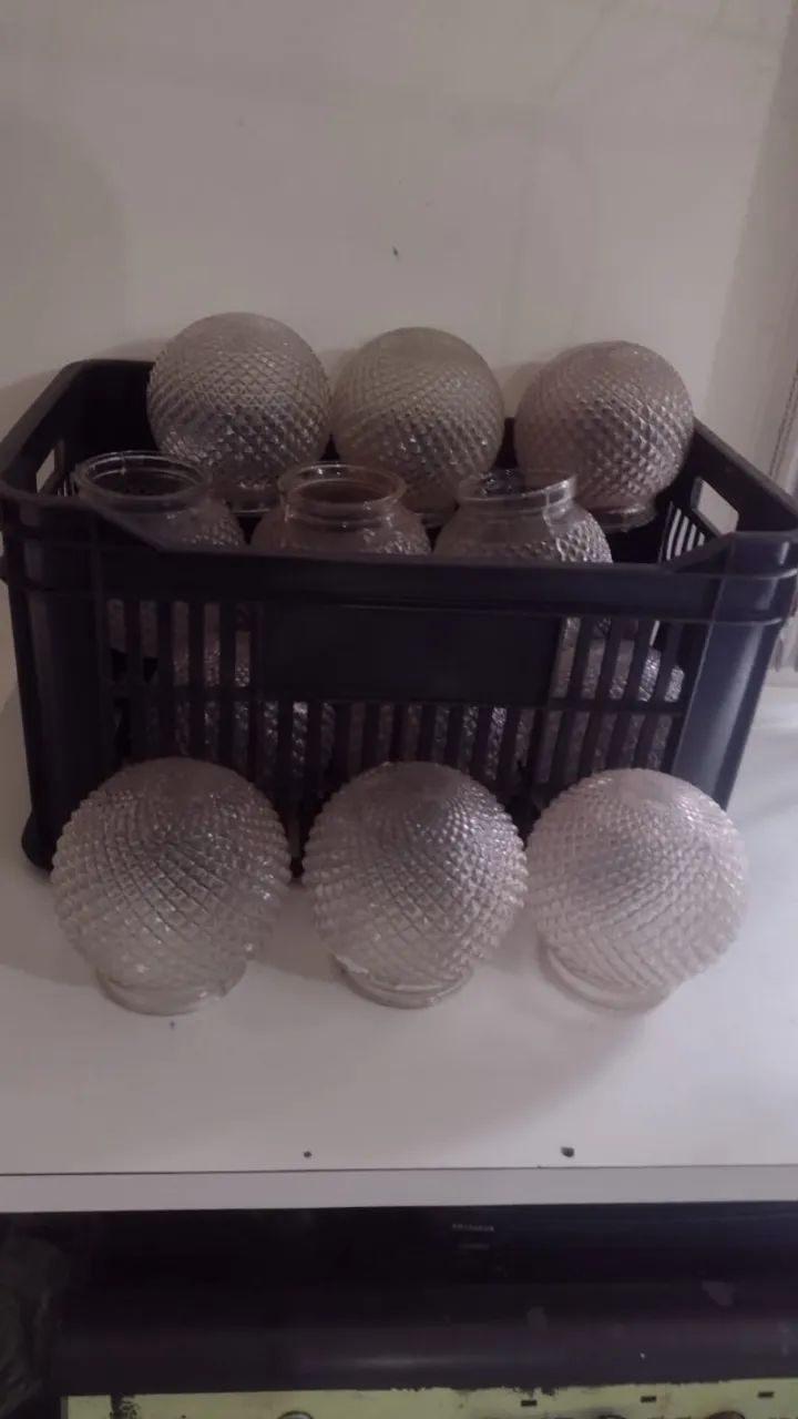 Plafon Globo de vidro bocal de 10cm 