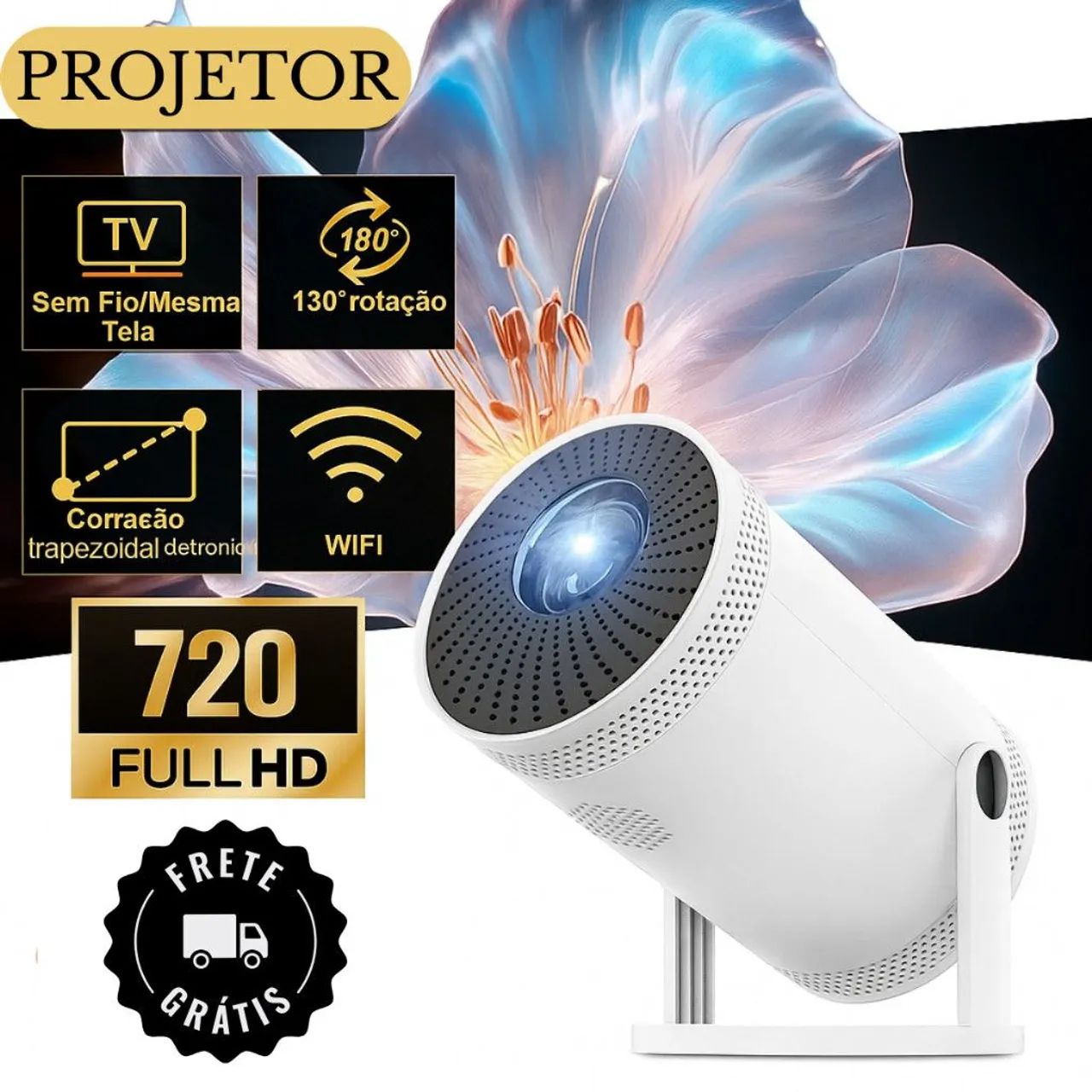 Projetor HY300 Wifi No Precinho  - Foto 3