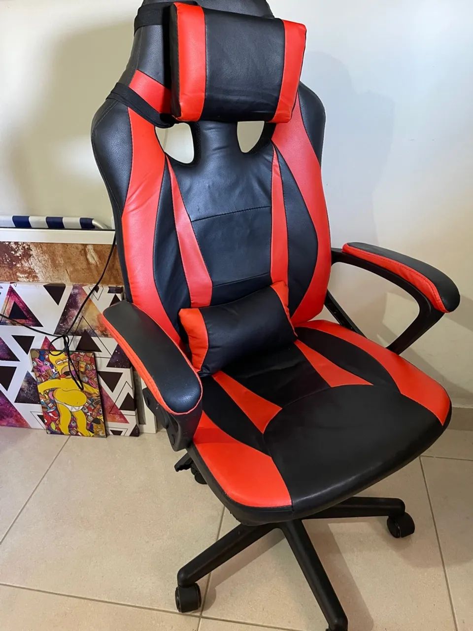 Cadeira Gamer Otello Preta e Vermelha