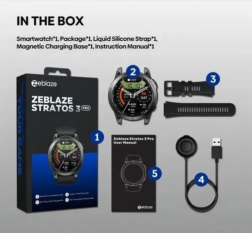 Smartwatch ZEBLAZE STRATOS 3 PRO - Foto 3