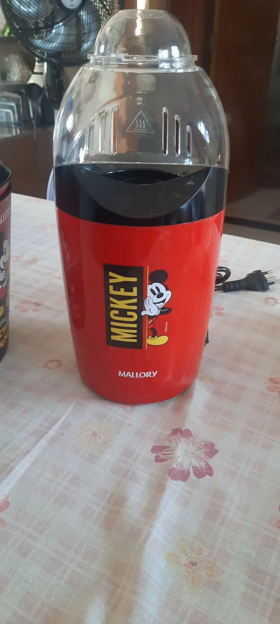 Pipoqueira Elétrica Mickey Mallory com baldes para pipoca