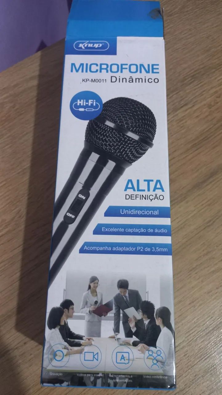 Microfone Dinâmico Knup KP-M0011 - Alta Definição - Foto 2