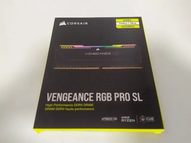 Memória RAM Corsair Vengeance RGB Pro SL DDR4 16GB (2x8GB) 3600MHz (CMH16GX4M2Z3600C16)