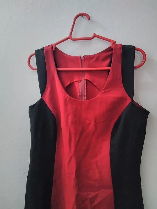 Vestido preto e vermelho - Foto 2