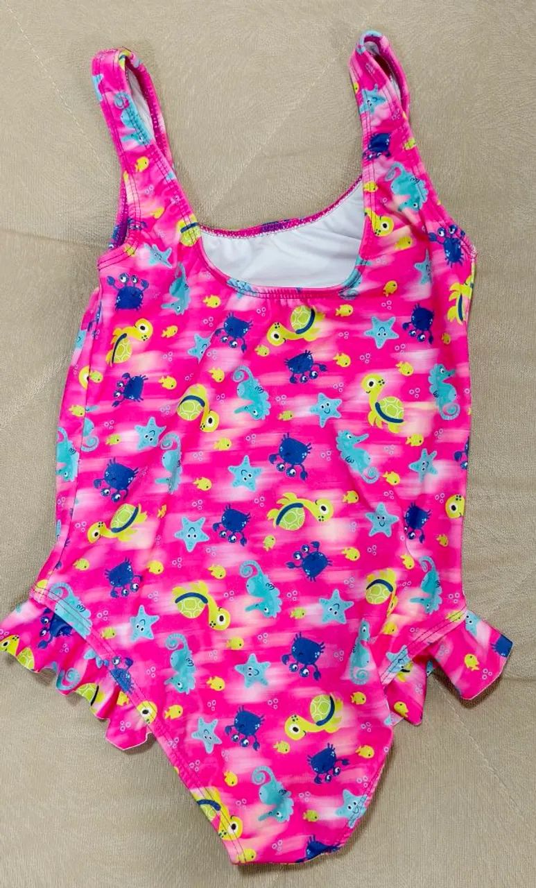 Maio infantil rosa - animais marinhos 