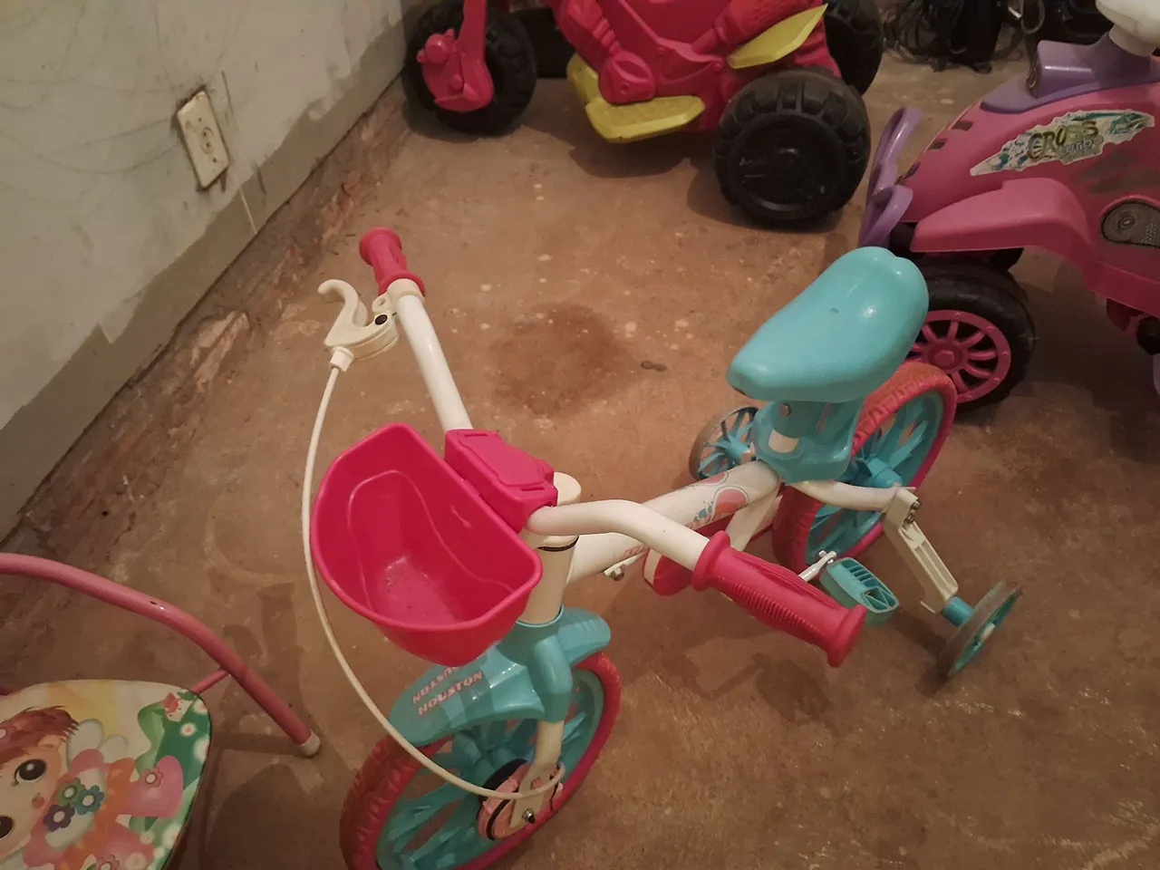 Bicicleta Infantil Rosa e Azul