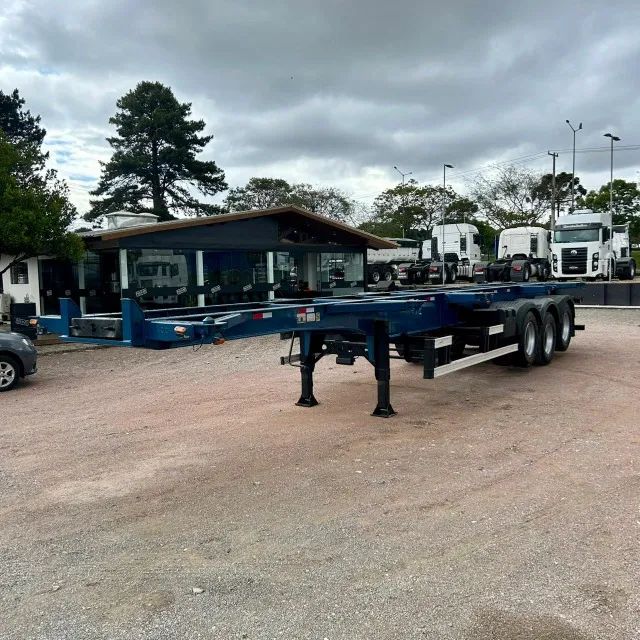 Carreta Bug Porta Container 2014 12 pinos C/ pneus Conteiner - Foto 3