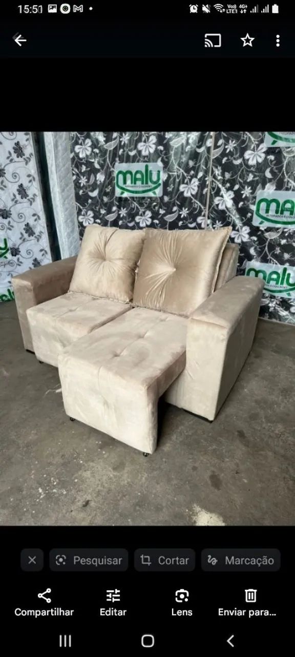 Sofá de 2/3 conjunto R$ 650,00 fotos ilustrativas lugares 5 Canto em Promoção! - Foto 2