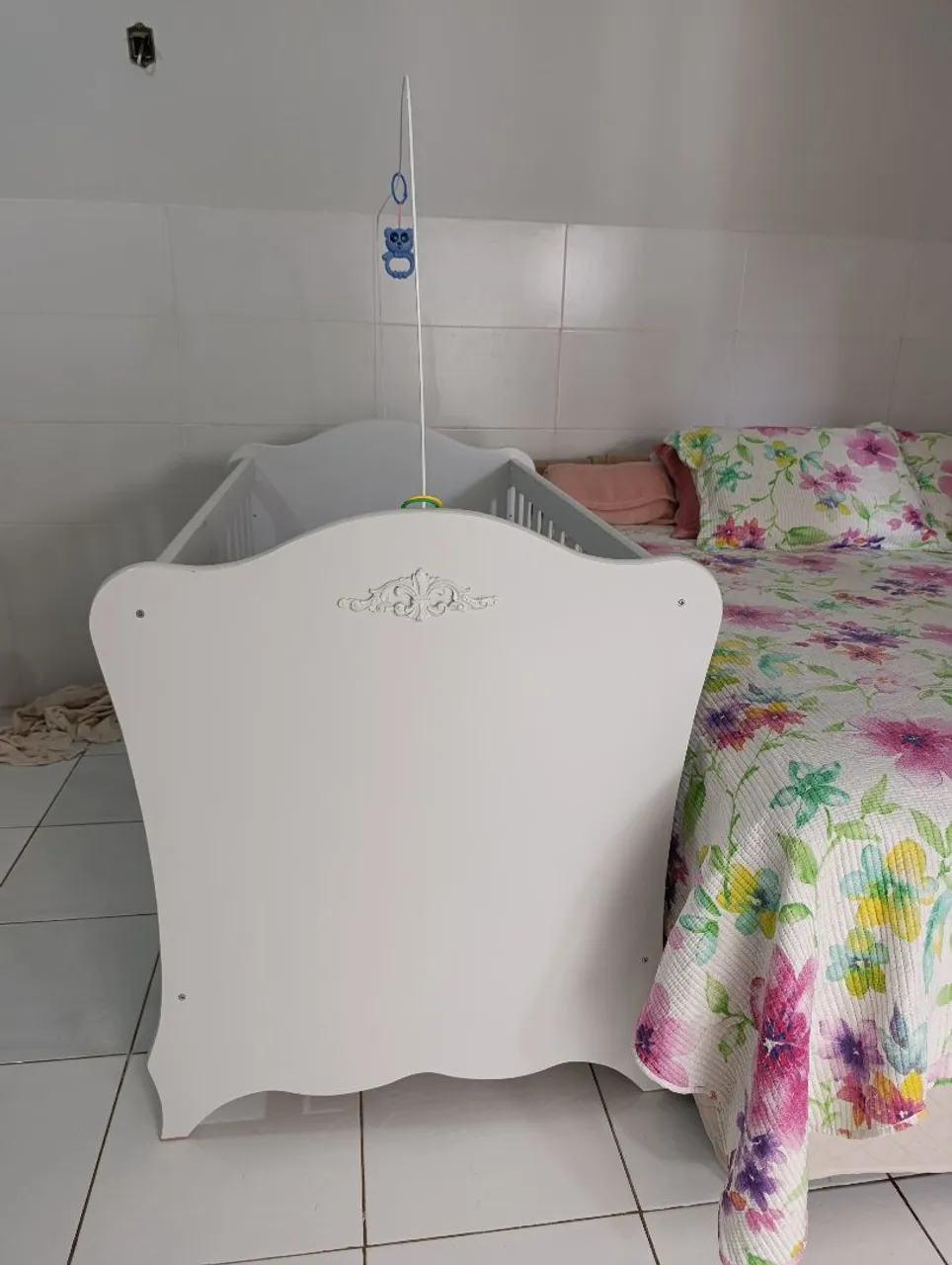 Berço de Bebê Branco - Novo