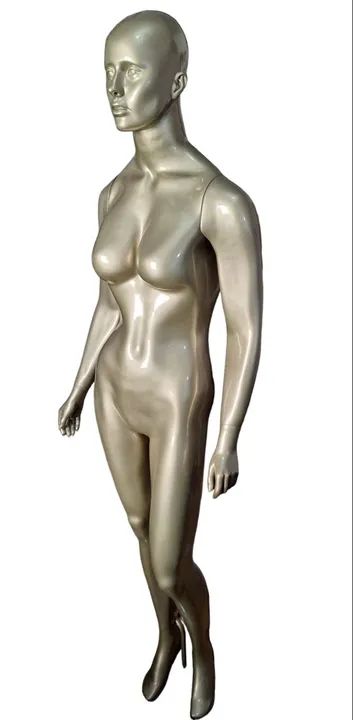 Manequim Expositor Feminino Dourado para Loja - Foto 2