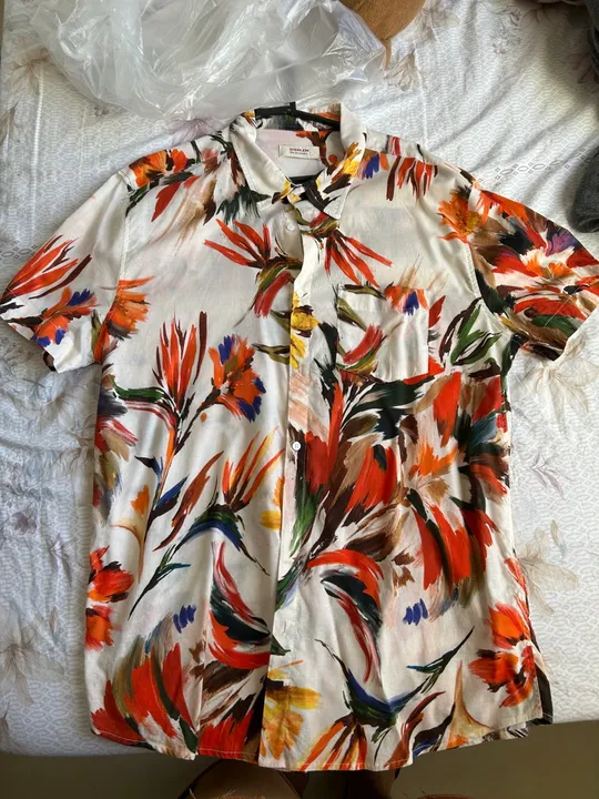 Camisa Manga Curta Floral Osklen