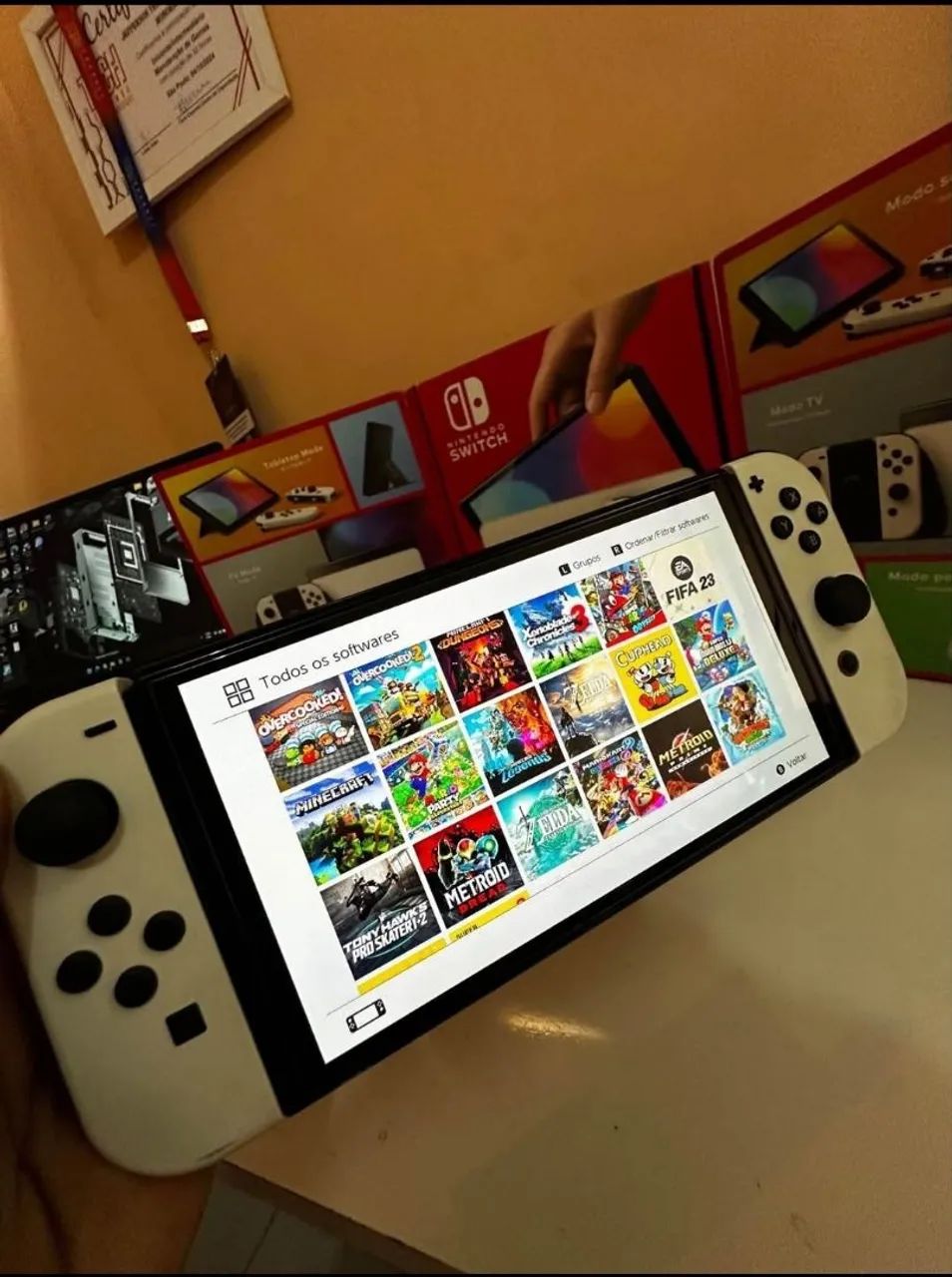 Nintendo Switch Oled destravado  - Foto 4