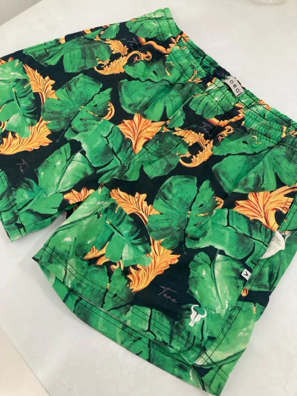 Shorts de Praia Toro Estampado Tropical - Tana - Foto 3