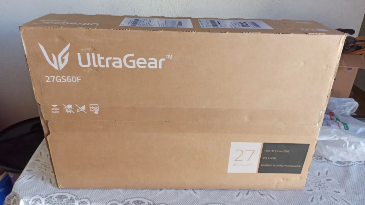 Monitor Gamer 27 "LG UltraGear IPS- NOTA FISCAL GARANTIA 1 ANO