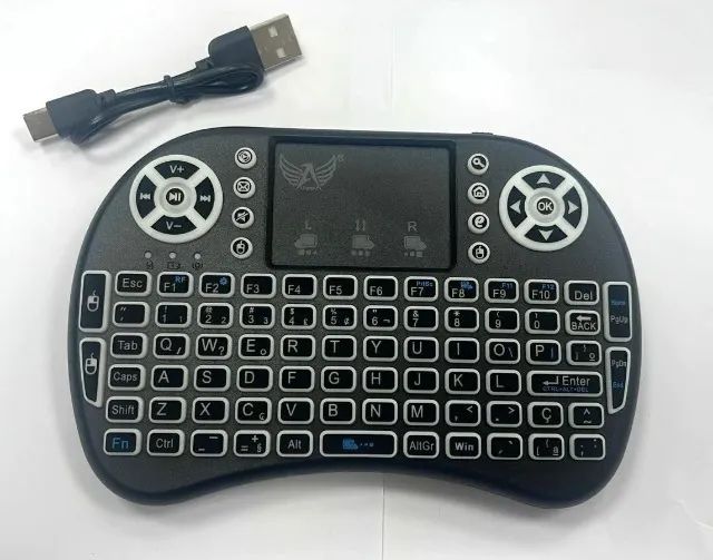 Mini Teclado Sem Fio Altomex AL-313 com Touchpad ? Iluminação LED RGB - Foto 2