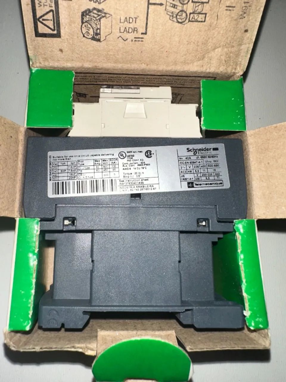 Lc1d25m7 Contator Schneider 3p 25a 220v 50/60hz - Foto 4
