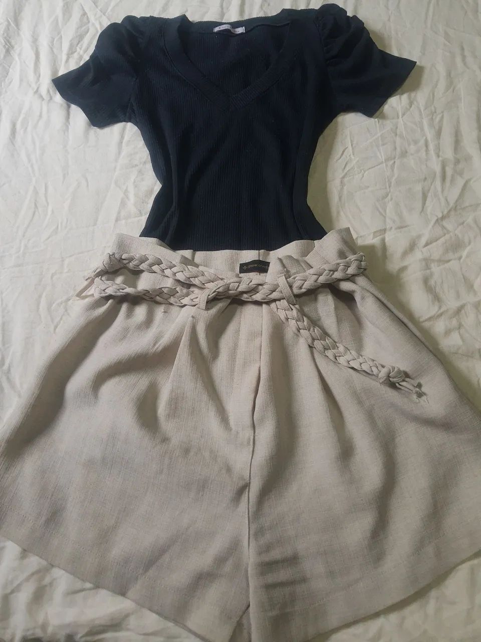 Conjunto feminino short de alfaiataria 