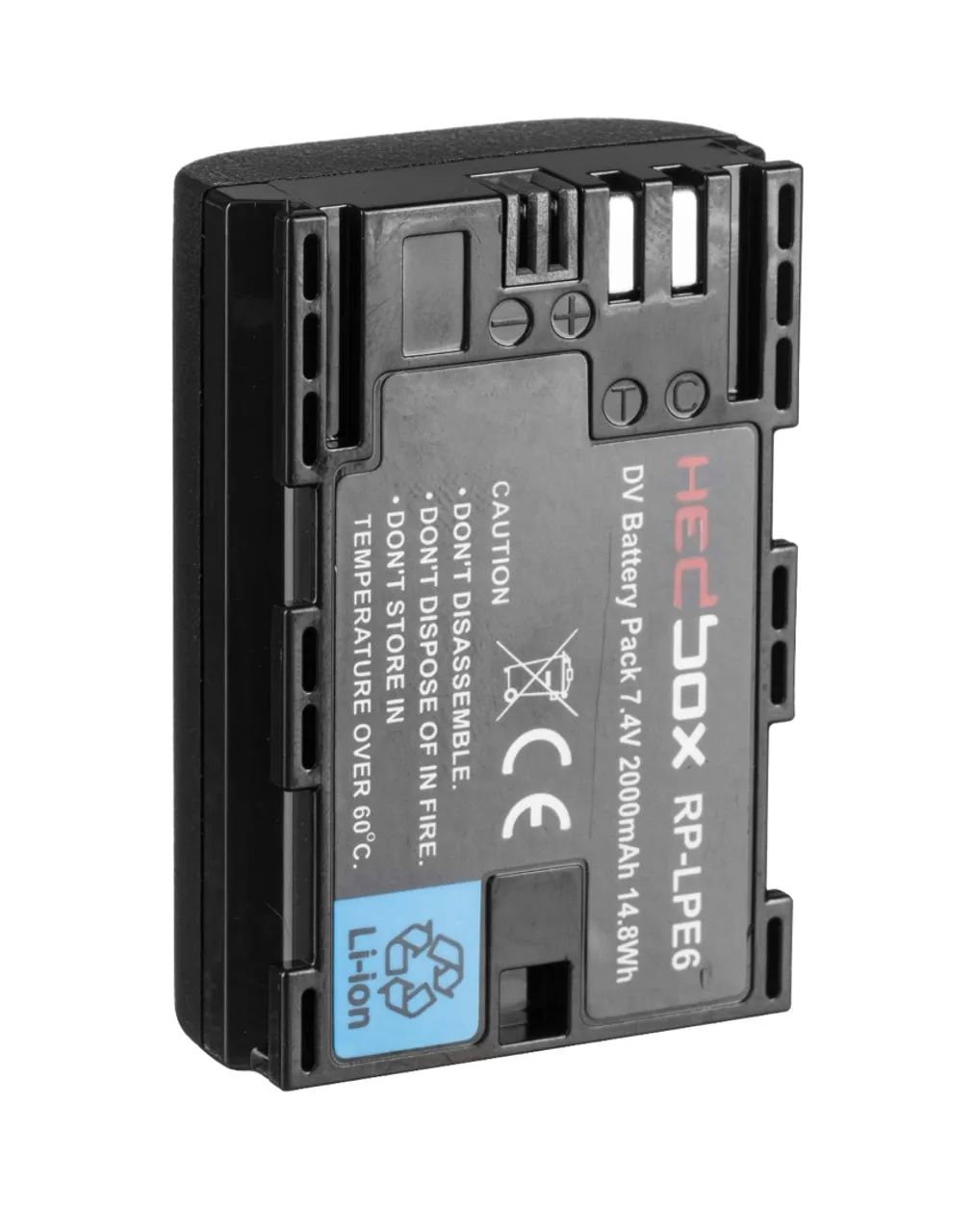 Bateria Hedbox RP-LPE6 7.4V 2000mAh P/canon - Foto 2