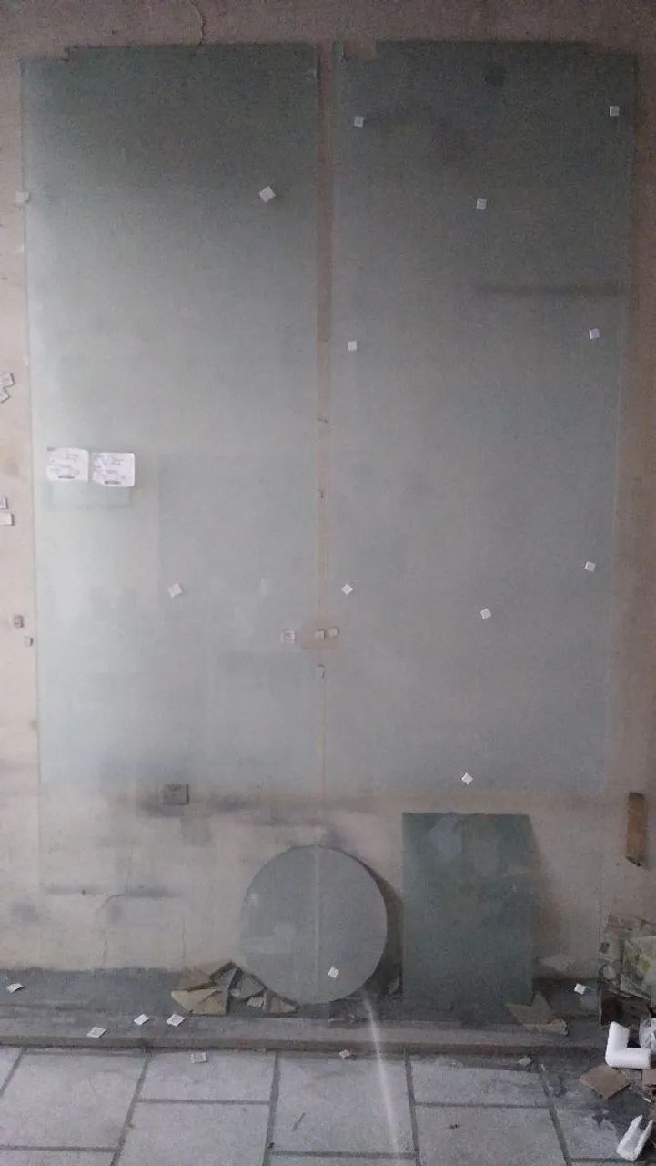 Paineis de vidro para porta pivotante jateado. (Menos que preço de custo)