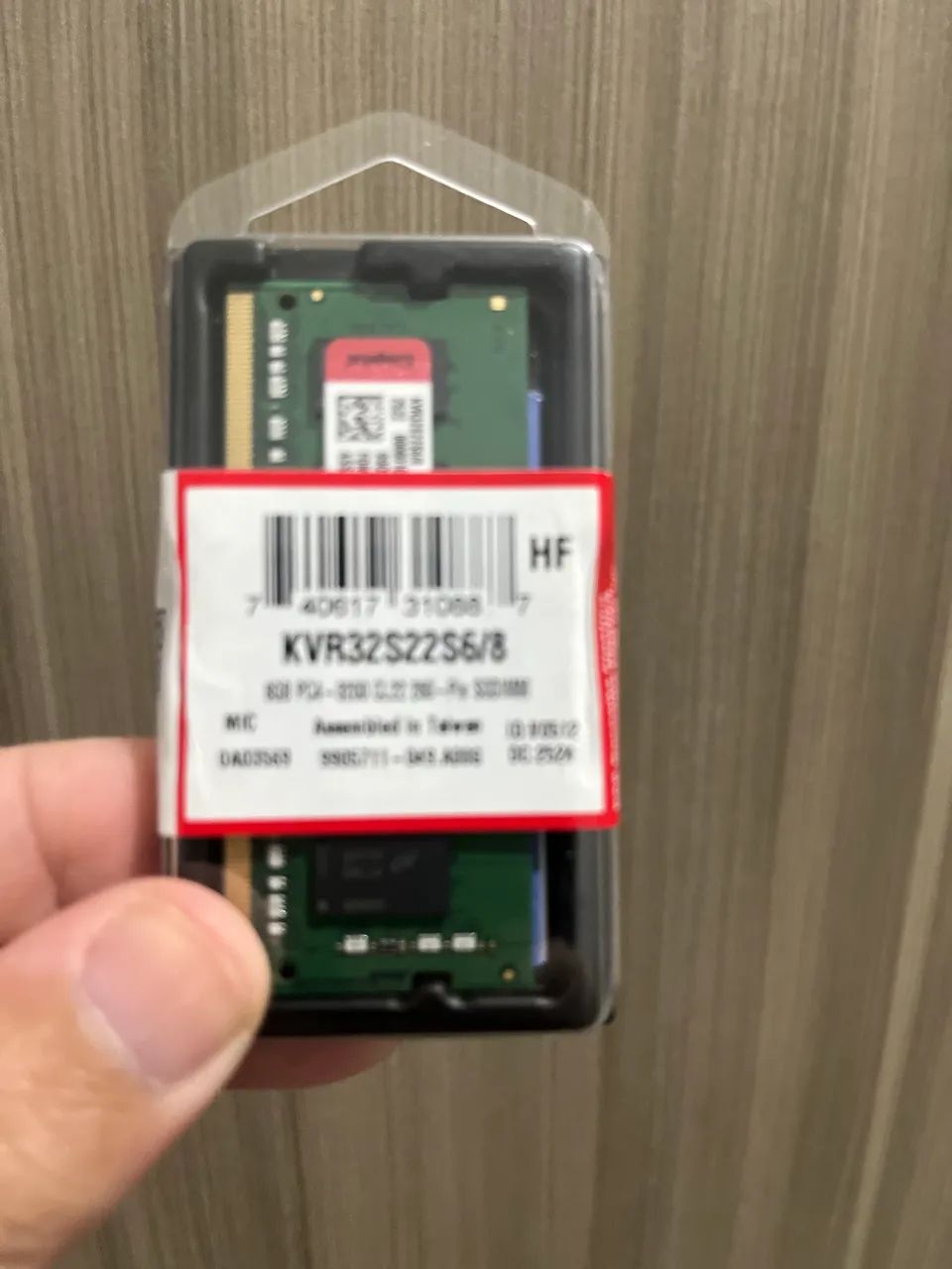 Memória Kingston DDR4 8GB 3200Mhz