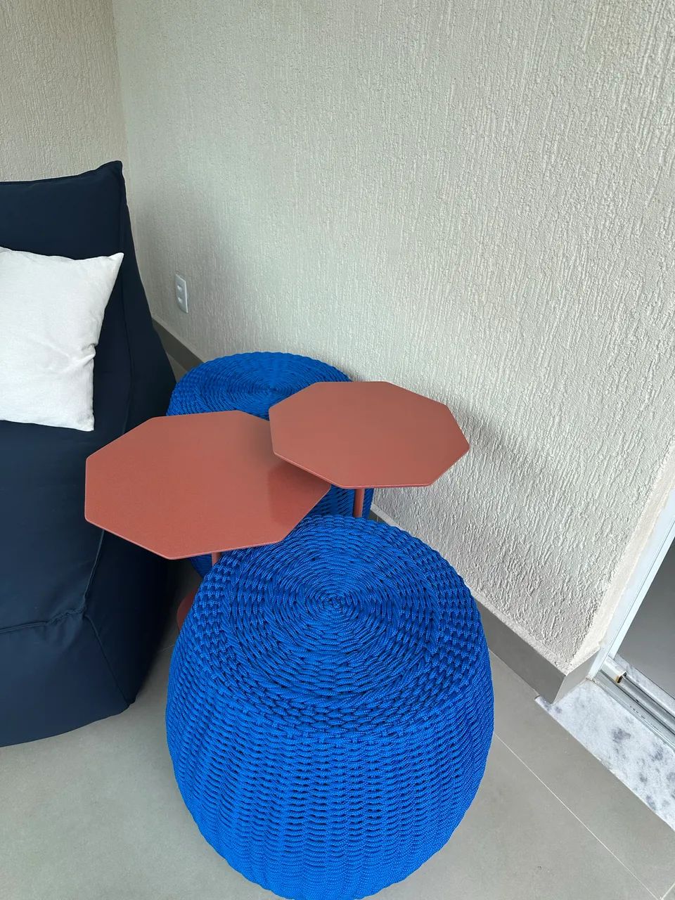 1 Puff em corda naval estilo Tidelli - Foto 2