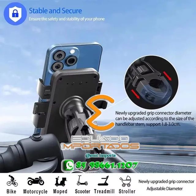Suporte Celular com Proteção Chuva Sol OR-SP26 OBERON - Foto 4