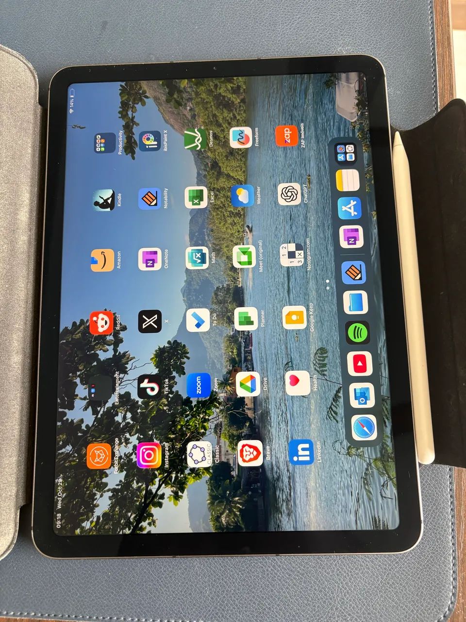Ipad Air 4 64gb + Apple Pencil 2ª Geração + Capa - Tablets e E