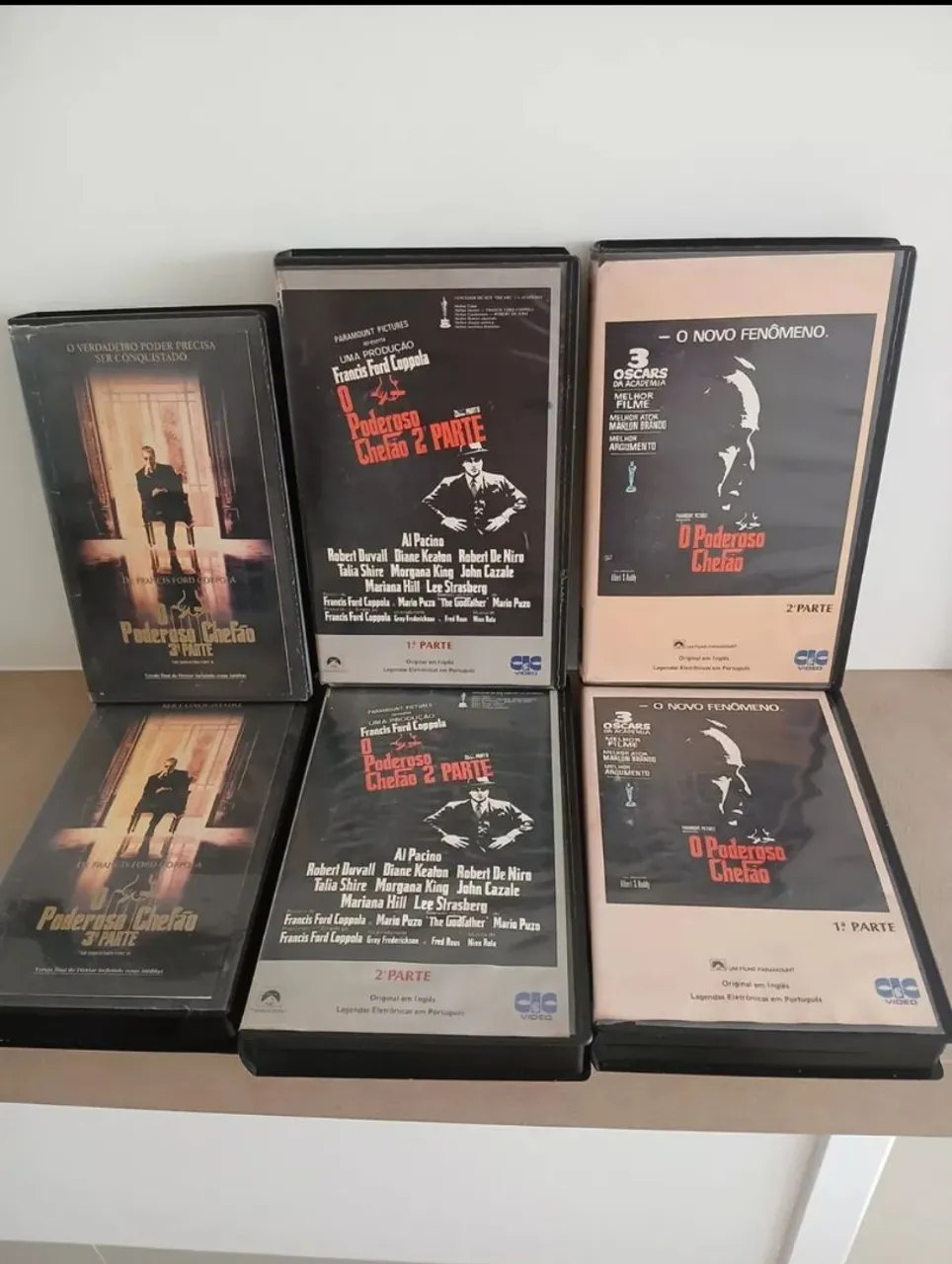 O Poderoso Chefão - Trilogia Completa em VHS - Raríssima