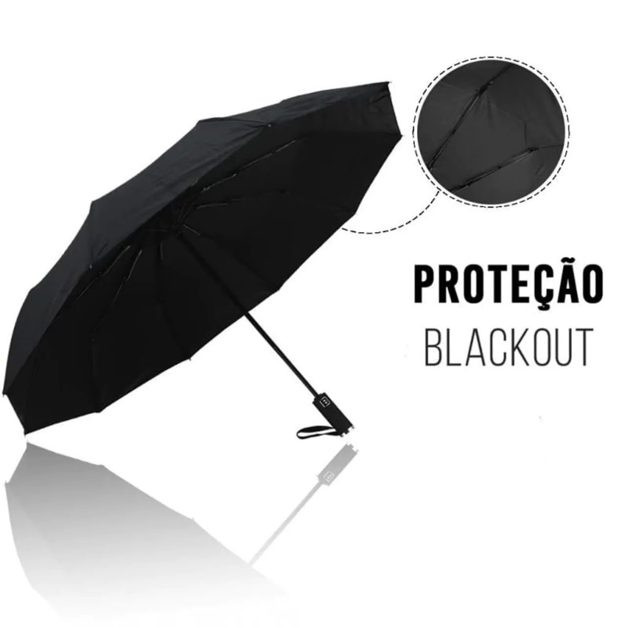 Guarda-chuva reforçado com hastes duplas - Foto 3