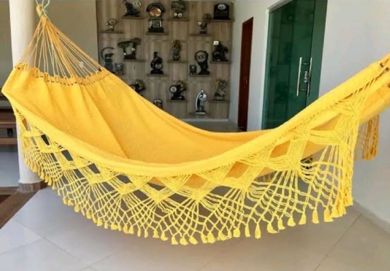 Rede super king, suporta ate 320kg, 100% algodão  - Foto 6