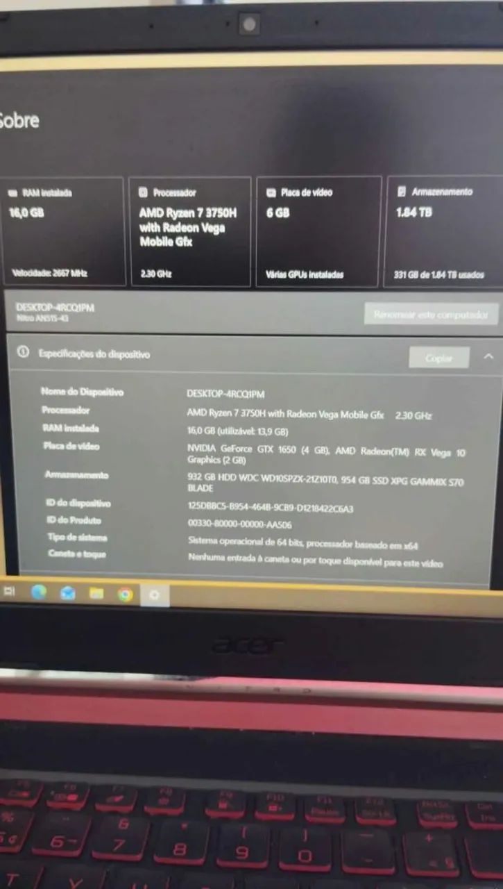 Notebook Acer Nitro 564291873328515121