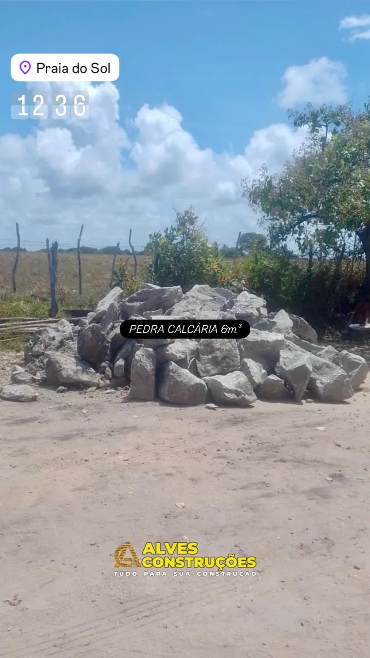 PEDRA CALCÁRIA 6m³ - ENTREGA RÁPIDA!