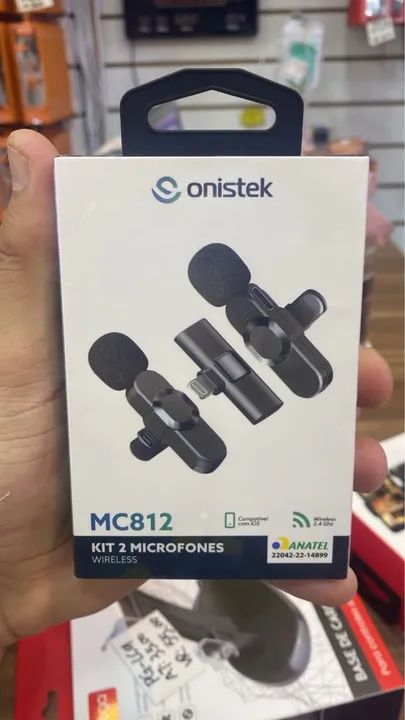 Kit 2 Microfones Sem Fio Sonistek MC812